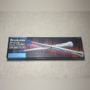 Brookstone Set of 2 Electronic Drumsticks Musical Instrument NWT in Box
